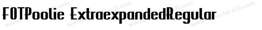 FOTPoolie ExtraexpandedRegular字体转换